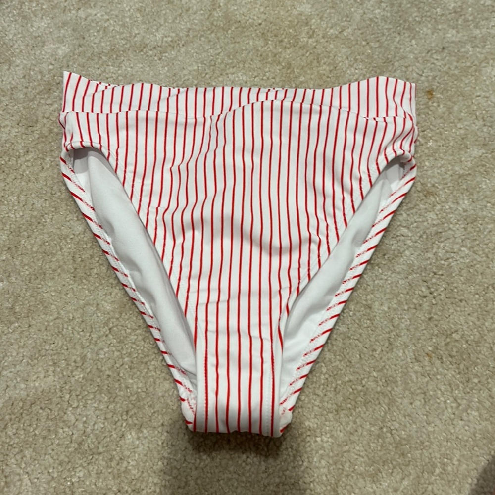 Target white and red bathing suit bottom
